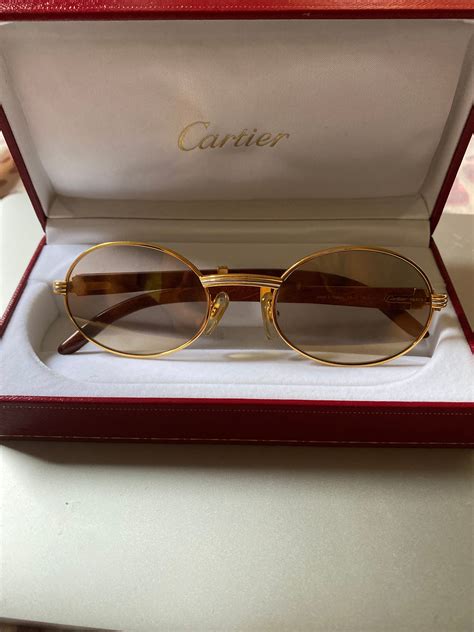 cartier wood glasses|authentic cartier wood glasses.